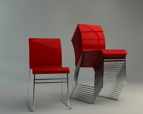 contemporary stacking chair 3d c4d - Stacking Chair by mrviz